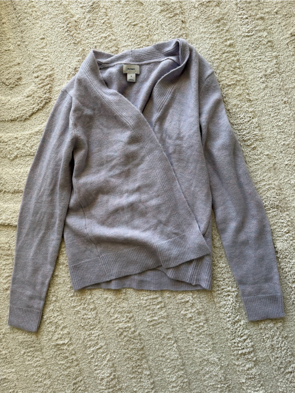 Old Navy Light Lavender Open-Front Women's Cardigan - Picture 2 of 3